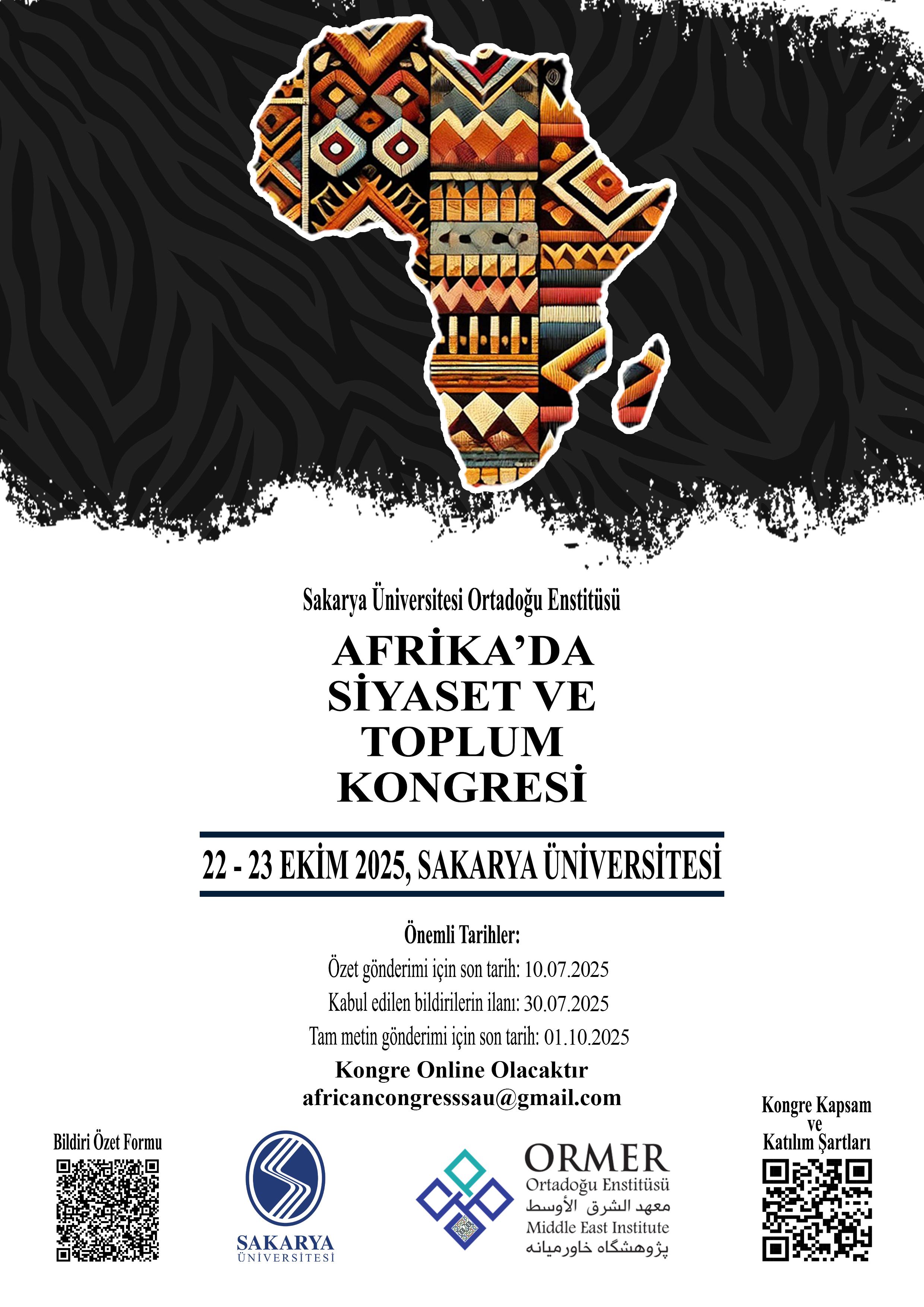 AFRİKA'DA SİYASET VE TOPLUM KONGRESİ (22-23 EKİM 2025)